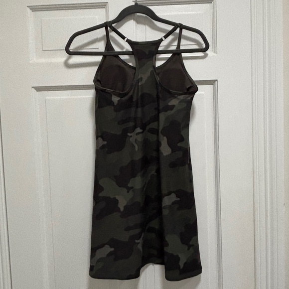 Old Navy Powersoft Performance Dress Black Green Camo S P petite pickleball - Picture 3 of 8